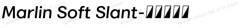 Marlin Soft Slant字体转换